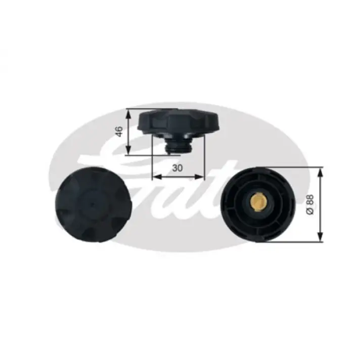 Radyatör Kapağı E60 X5:E70 X6:E71 F10 F01 2.0 Bar [M54 N43 N46 N52>N55 N62 N63]