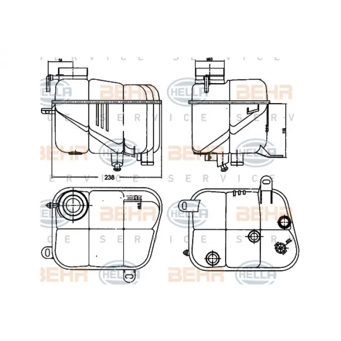 Radyatör Su Deposu W140