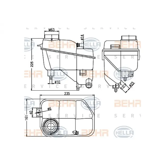 Radyatör Su Deposu W211