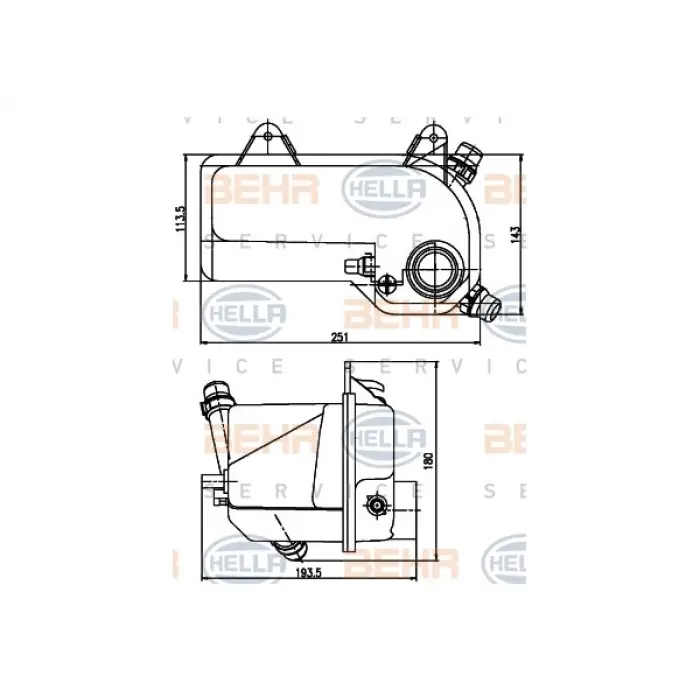 Radyatör Su Deposu X5:E53 [M62]
