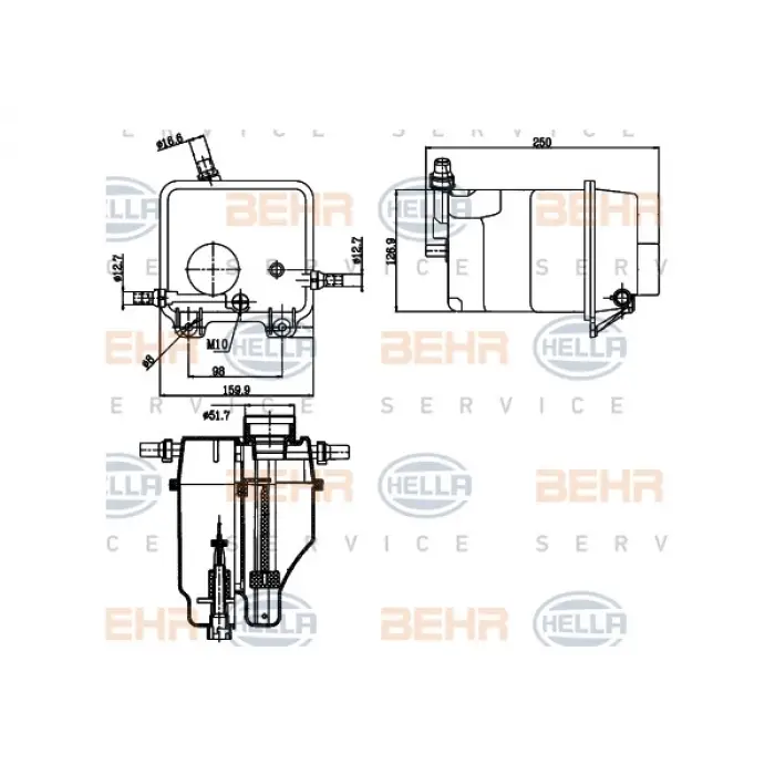 Radyatör Su Deposu X5:E53 [N62]
