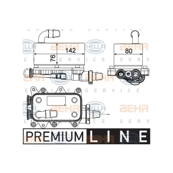 Şanzıman Yağ Radyatörü E60 E65 X3:E83 [M47 N47 M57] Komple