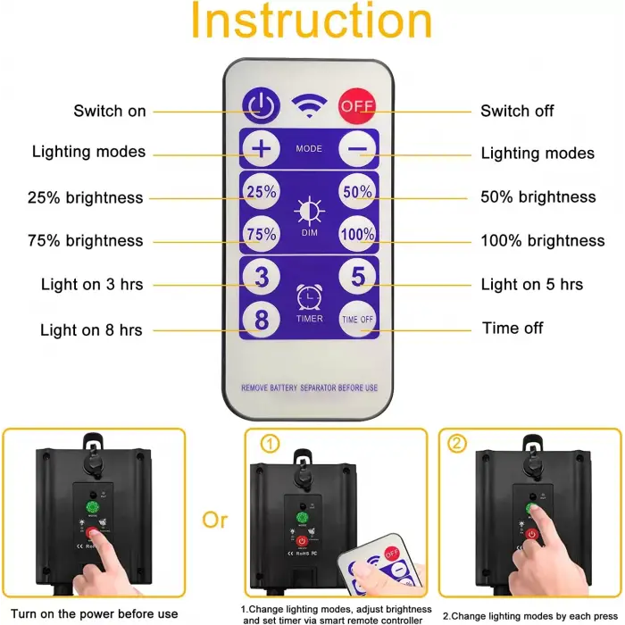 SOLTAJ - Dekoratif Şerit SOLAR Aydınlatma 15 AMPUL 15 METRE- ATY2002