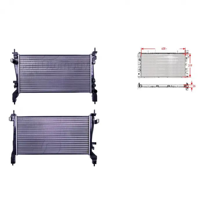 Su Radyatörü - 1330.V0 Autolux - Citroen Kombi Van 1.3 D Quba Nemo 1.3 Hd 08 Ve Sonrası Uyumlu