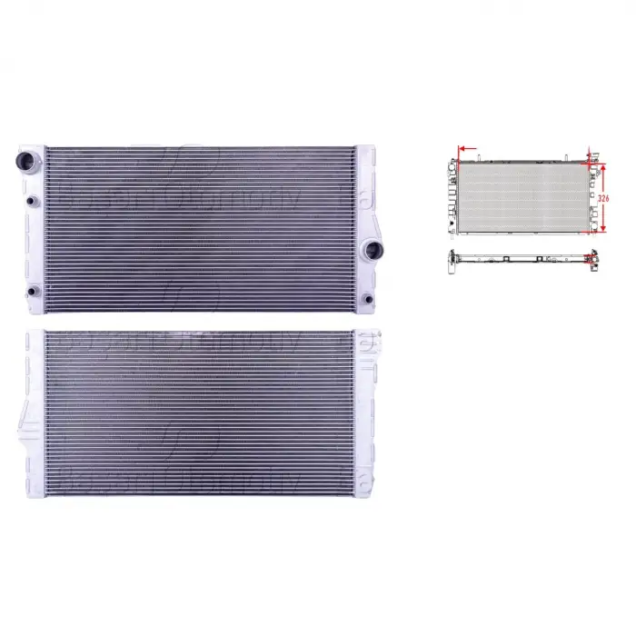 Bmv 5 Serisi 08 17 F07 Gt 12 17 7 Serisi 07 12 Uyumlu Su Radyatörü 7562586 Wisco