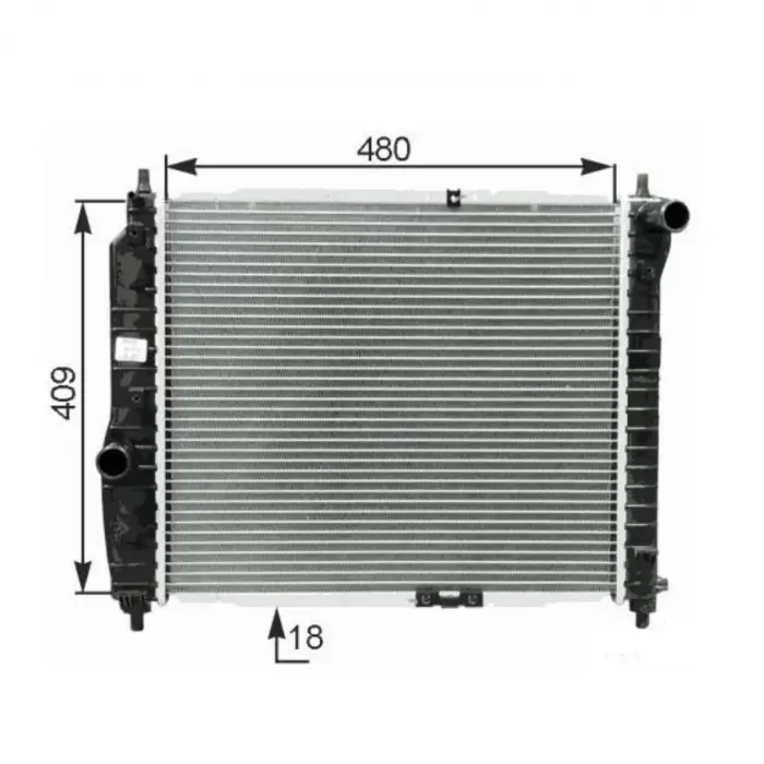 Su Radyatörü - 96536523 Autolux - Chevrolet Aveo T200 T250 T255 Kalos 1.2 02 Ve Sonrası Uyumlu