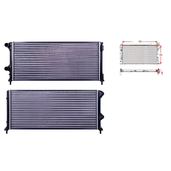 Su Radyatörü Mekanik Mt - 46807378 Autolux - Fiat Doblo 1.3 Multijet1.9 Jtd 01 Ve Sonrası Uyumlu