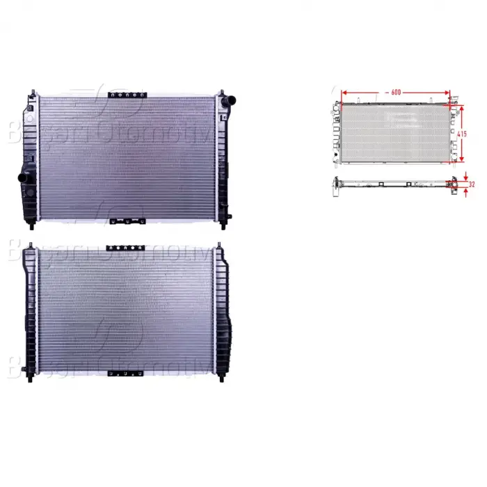 Chevrolet Aveo Kalos 06 Ve Sonrası Uyumlu Su Radyatöru Mekanik Mt 600x415x32 96536525 Autolux