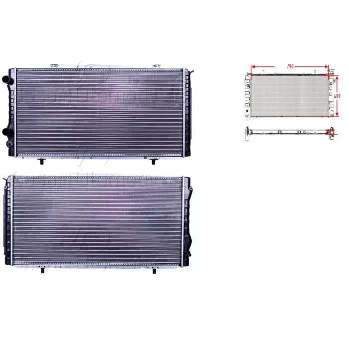 Citroen Jumper 1.9 Uyumlu Su Radyatörü Mekanik Mt at 790x409x32 Mm 1301.N0 Autolux