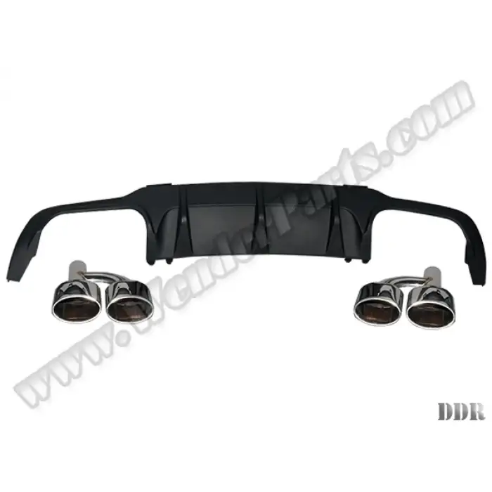 Tampon Difüzörü W204 Arka; 2-Çıkış Egz.Uçlu -AMG-