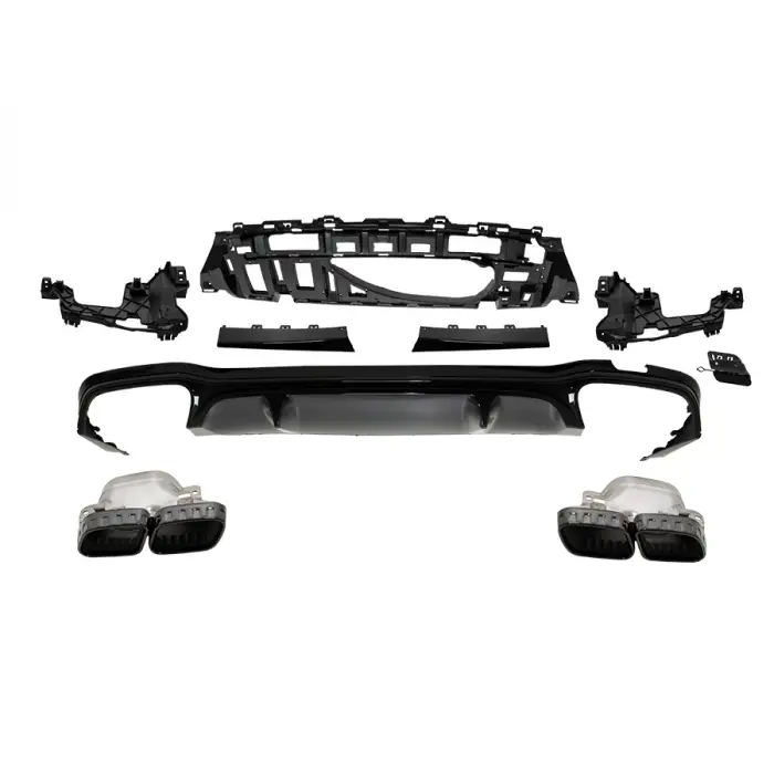 Tampon Difüzörü W213 Arka; 00-00-Çıkış Egz.Uçlu -AMG E63- 2020-