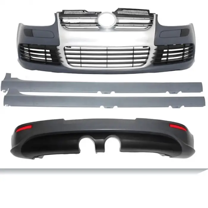 Volkswagen Golf 5 0408 Arası Uyumlu Tampon Seti Komple (Ön Arka Yan) Krom Panjurlu BK G5R32 S1