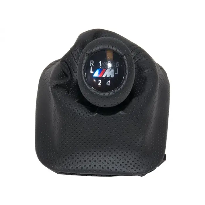 Topuzlu Vites Körüğü E30 -5 İleri- Man.Şanz; Siyah Noktalı Suni Deri Işıklı -///M- 1983-91