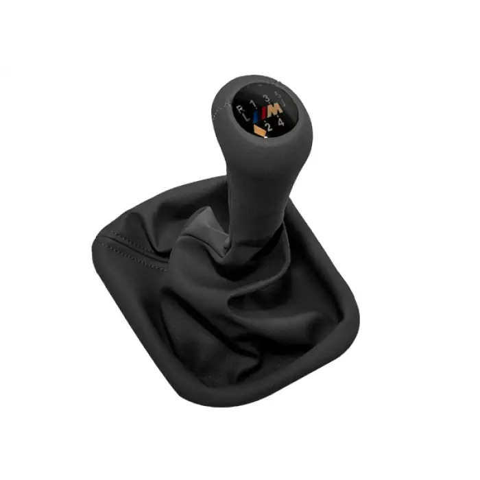 Topuzlu Vites Körüğü E34 -5 İleri- Man.Şanz; Gri Suni Deri -///M-