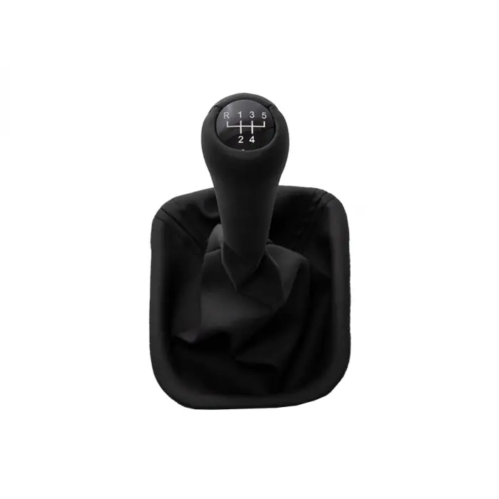 Topuzlu Vites Körüğü E34 -5 İleri- Man.Şanz; Siyah Suni Deri