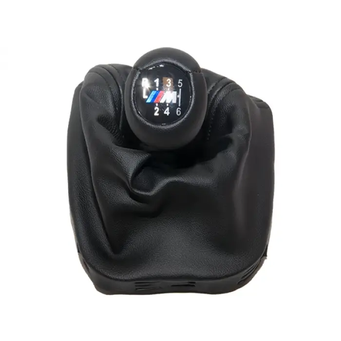 Topuzlu Vites Körüğü E46 -6 İleri- Man.Şanz; Siyah Suni Deri -///M-