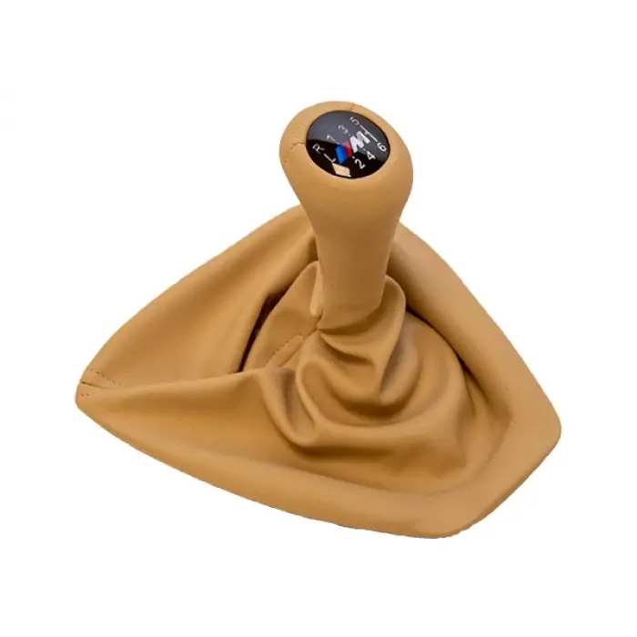 Topuzlu Vites Körüğü E90+LCI E92+LCI -6 İleri- Man.Şanz; Bej Suni Deri Işıklı -///M-