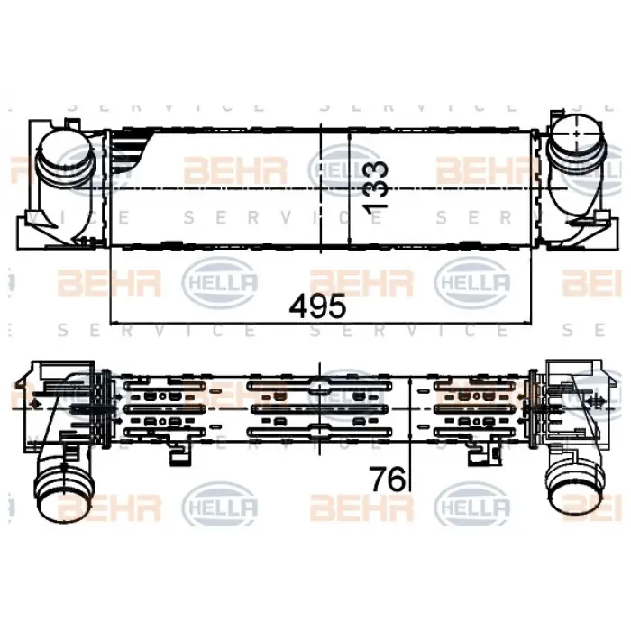 Turbo İnterkol Radyatörü F20+LCI F22+LCI F30+LCI F34+LCI F32+LCI F36+LCI [N13 N20 B37 B47 N47N]