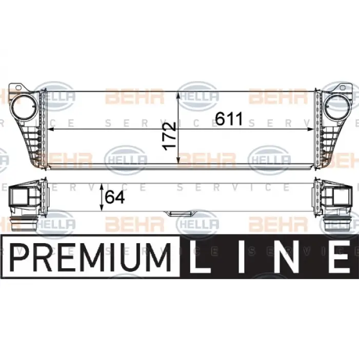 Turbo İnterkol Radyatörü Vito639 [OM651] 2011-14