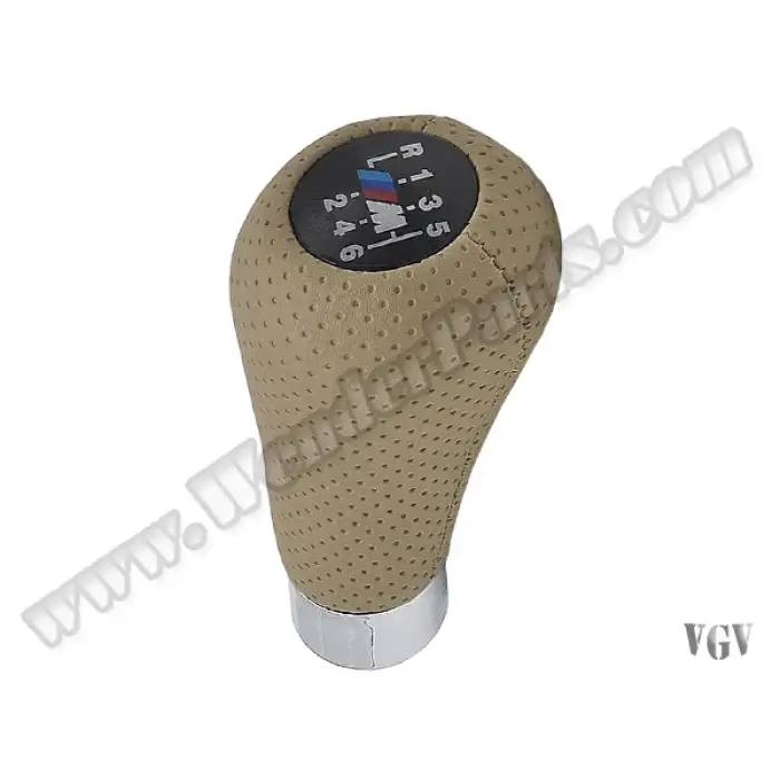 Vites Topuzu -BMW- -6 İleri- Man.Şanz; Bej Noktalı Suni Deri -///M-Sport-