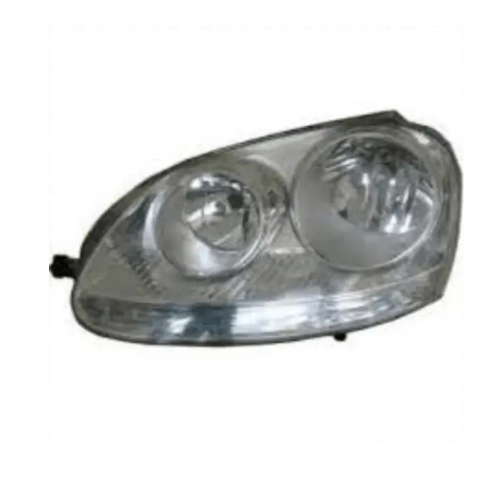Volkswagen Golf5 03-09 Arası Uyumlu Far Seti Sol Sağ Mercekli Siyah Krom Tak/Çalıstır 1243811 00