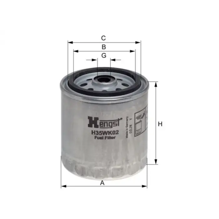 Yakıt Filtresi OM601>606 [W201 W140 W202 W210 T1:208D>508D Spr901>904 Vito638]