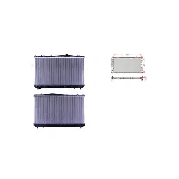 Su Radyatörü Brazing Mt 373X702X16 - 96271477 Wisco - Chevrolet Rezz0 00-08 Uyumlu