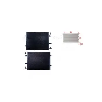 Opel Vıvaro Renault 06 Ve Sonrası Uyumlu Klima Radyatörü 545x450x20 Mm 97606 22000 Wisco