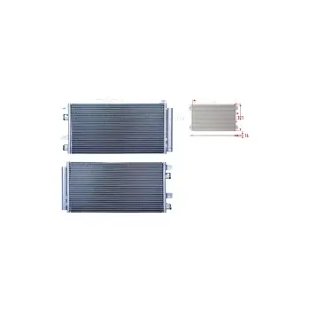 Mini Cooper Klima 2000-2006 Radyatörü 632x 321x16 mm 64531490572 WISCO