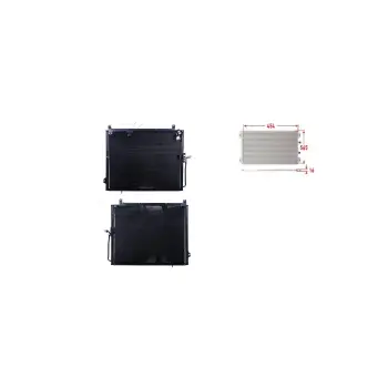 Mercedes Klima 1992-1997 Radyatörü 454x 565x16 Mm A1248301370 WISCO