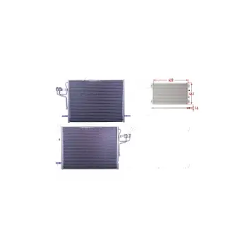 Ford Kuga 2.0tdcı 08 Ve Sonrası Uyumlu Klima Radyatörü 623x461x16 Mm 8V4119710AB Wisco