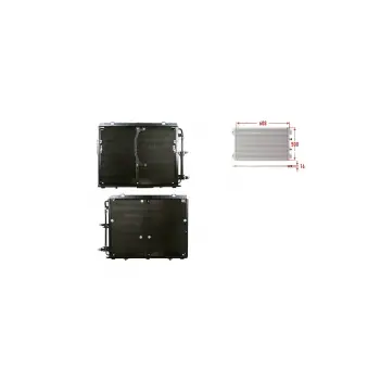 Mercedes 140 1991-1998 Klima Radyatörü 608X500X16 A1408300070 Wisco