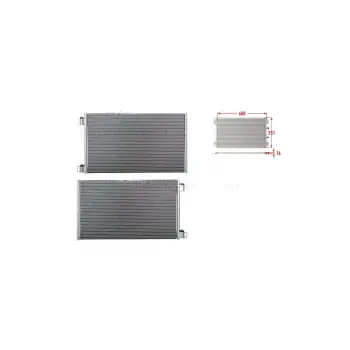 Mercedes Renault Kangoo 1 2008 - Klima Radyatörü 654x 350 A4155000054 WISCO