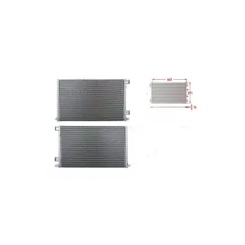 Renault Megane 2 2002 - Klima Radyatörü 645x 391x16 8200115543 WISCO