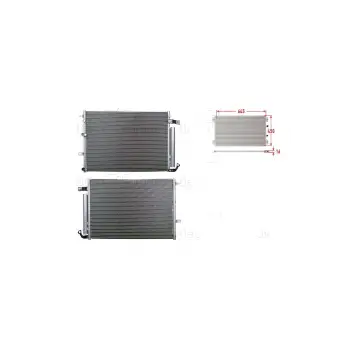 Jeep Cherokee 2013 - Klima Radyatörü 645x 450x16 52014775AB WISCO