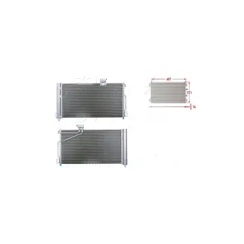Klima Radyatörü 687x371x16 – 2035000054 Wisco – Mercedes 203 C180. C200 00 Ve Sonrası Uyumlu