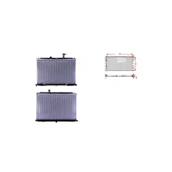 Kia Rio 1.4 05 Ve Sonrası Uyumlu Su Radyatörü Brazing At 370X628X16 MM 25310 1G100 Wisco