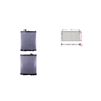 Nissan Micra 1.3 92 00 Uyumlu Su Radyatörü Brazing At 380X370X16 MM 21460 97B00 Wisco