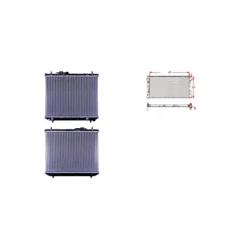 Daihatsu 1998-2005 Terios Su Radyatörü Brazing MM 1640087418000 WISCO