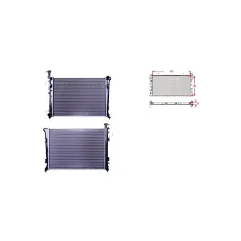 Kia Cerato 1.6 Cwt 08 Ve Sonrası Uyumlu Su Radyatörü Brazing At 452x598x16 25310 1M100 Wisco