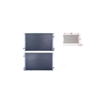 Opel Vectra 2002-2009 C Signum Klima Radyatörü 660x 411x16 13101840 WISCO