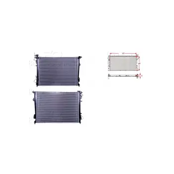 Hyundai Sonata 2006 - Su Radyatörü Brazing 485X16 240 8MK376762251 WISCO
