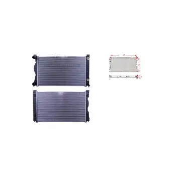 Audi A6 2004-2011 Su Radyatörü Brazing Manuel 4F0121251Q WISCO