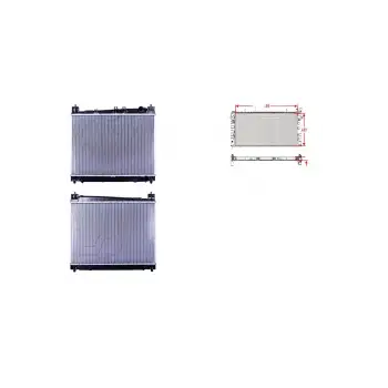 Toyota Yaris 1.0. 1.3 99 05 Uyumlu Su Radyatörü Brazing Mt 350X489X16 MM 16400 21080 Wisco