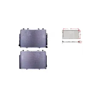 Mercedes W140 91 Ve Sonrası Uyumlu Su Radyatörü Brazing At 665X468X32 1405001403 Wisco