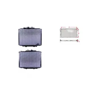 Mitsubishi L300 Minibus 1994- Su Radyatörü Brazing MT 390x568x26 MB356342 WISCO