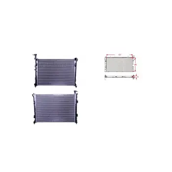 Kia Cerato 1.6 Cwt 08 Ve Sonrası Uyumlu Su Radyatörü Brazing Mt 453X598X16 25310 1M000 Wisco