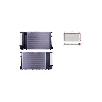 Bmv 3 Serisi E30. E36 89 99 5 Serisi E34 87 96 Uyumlu Su Radyatörü Brazing Mt 1719302 Wisco