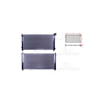 Mazda 323 Lantis 9498 Uyumlu Su Radyatörü Brazing Mt 670X349 X16BPL7 15 200 Wisco