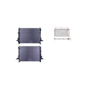 Land Rover 2004 - Su Radyatörü Brazing 499X32 PCC PCC500201 WISCO